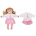 For 14-16 Inch Alive Baby Doll Handmade Lovely Dress Barbie Clothes Outfits Costumes Dolly Pretty Doll Cloth Accessories Cap Set of 6