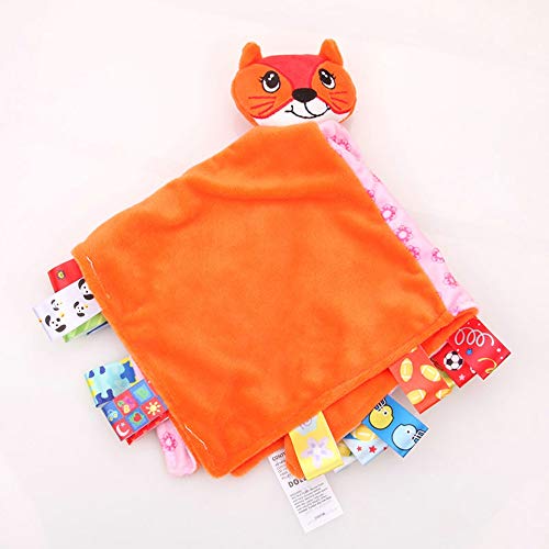 Baby Comfort Towel Soft Stuffed Animal Plush Security Blanket Soothing Kids Toy (B)