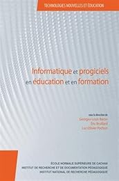 Informatique et progiciels en éducation et en formation