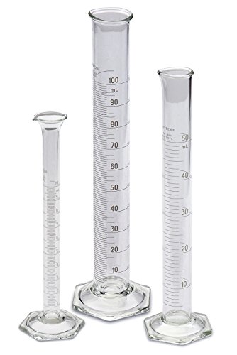 image for Corning Pyrex® #3024 Single Metric Scale, Glass Graduated Cylinder Se