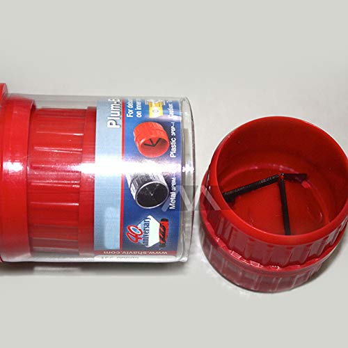 Merssavo Reamer Internal External Deburrer Cleaner Tool, Copper Tube Pipe Reaming Tool Inner Outer Reamer PVC Deburrer DIY Tools