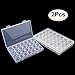 28 Grids Diamond Embroidery Box Diamond Painting Nail Accessory Storage Box for DIY Art Craft (2 Pack)