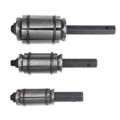 Ljnuanrg Tail Pipe Expander,3-Piece Exhaust Muffler Spreader Tool for Exhaust System Repair and Installation (1-1/8"-3-1/2") (Black)
