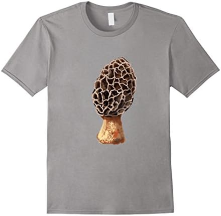 Men's Morchella Morel Mushroom Plant T shirt Tshirt tee 2XL Slate