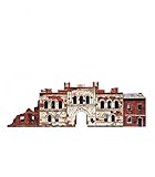 KERANOVA 366 Clever Paper 41 Piece The Kholm Gate, Brest, Belarus 3D Puzzle, 30 x 13 x 11 cm, 1/120 Scale, Multi Color