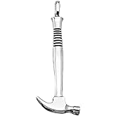 Unique Solid Sterling Silver Oxidized Large 3D Hammer Tool Pendant