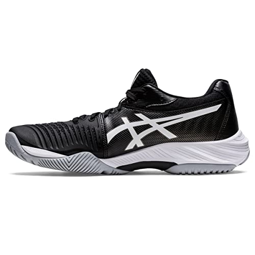 ASICS Men's Netburner Ballistic FlyteFoam 3 Volleyball Shoes, 12, Black
