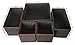 Sodynee Foldable Cloth Storage Box Closet Dresser Drawer Organizer Cube Basket Bins Containers Divider with Drawers for Underwear, Bras, Socks, Ties, Scarves, 6 Pack, Black