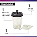 3M PPS (Original Series) H/O Pressure Cup with Air Hose, 16121, Mini, 6 oz, Use w/ 3M Accuspray HGP Spray Gun for Thick High-Viscosity Paints, Stains, Varnishes, Coatings and Primers, 1 Pack
