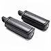 HTTMT MT216-051- BLACK Skull Foot Pegs Footrest Kit Compatible with Harley Dyna Glide Fat Bob Street Bob