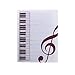 Music Folder Piano Score Folder Music Folder Storage Holder A4 Size Folder,40 Pockets Chorus Dedicated Sheet Music Folder