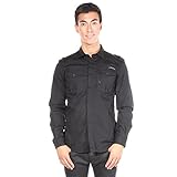 Diesel Men's Long Sleeve Shirt Siranella Black S