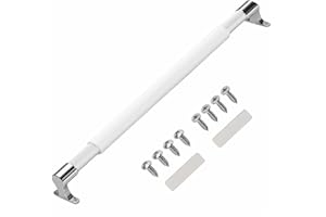 WanDwel Universal RV Screen Door Cross Bar Handle 21.5" to 32" Adjustable Comfortable Push Grab Rod Support Part Fits Most Campers, Travel Trailers