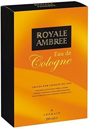 Royale Ambree by Legrain for Men. 6.7 Oz Eau De Cologne Splash by Legrain