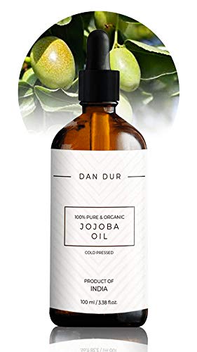100% Pure Organic Jojoba Oil Certified 100% BIO, Cold Pressed, Extra Virgin, Multi-Purpose Treatment, VITAMIN E, FOR FACE, HAIR, BODY and NAILS (100 ml)