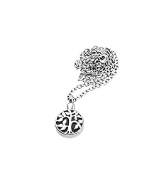 Tree of Life urna para cenizas de cremación, collar y colgante con joyas para cenizas con kit de embudo y caja, color negro