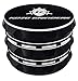 Kozo Grinders [Upgraded Version] Herb Grinder. Large 4 Piece, 2.5 Inch Black Aluminium (Black)