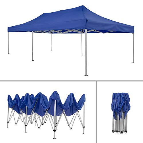 Yeer Falt Pavillon Klapp Zelt 6x3m Festzelt Gartenzelt Partyzelt wasserdicht (Color : Blau) – Bild 8