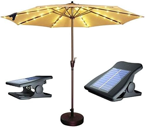 Solar Patio Umbrella Lights Cordless 