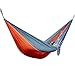 Unigear Travel Camping Hammock Portable Parachute Nylon Fabric for Hiking, Boating, Sleeping, Backpacking, Climbing (Orange/Grey, 275cm × 140cm)