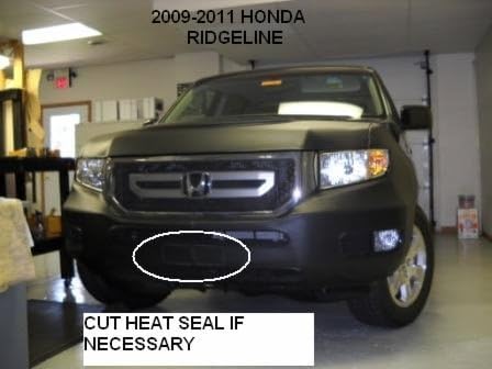 Lebra 2 piece Front End Cover Black - Car Mask Bra - Fits - Honda Ridgeline 2009-2014 09-13