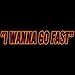 ME Cougar Sponsor - I Wanna Go Fast Funny T-shirt,Black,Large