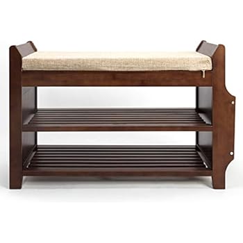 Amazon.com: Black / Chocolate Micro Fabric Shoe Rack Storage Organizer