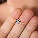 MINGHUA Blue Evil Eye Necklace Small Evil Eye Pendant Gold Delicate Chain