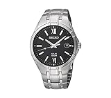 Seiko Men's Silvertone Solar Bracelet Watch