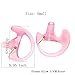 Lsgoodcare 10 Pairs Replacement Earmold Earbud Left and Right Ear Piece Compatible with Motorola Kenwood 2 Way Radio Acoustic Coil Tube, Soft Silicone Insert Earmould Pink Small ﻿