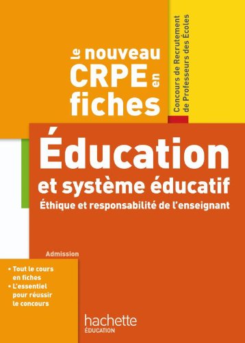 Le nouveau CRPE Education et systÃ¨me Ã©ducatif (French Edition) by (Paperback)
