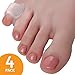 Toe Separators Hammer Toe Straightener - 4-Pack Pinky Toe Toe Spacers - Gel Spreader - Correct Crooked Toes - Bunion Corrector and Bunion Relief - Pads for Overlapping, Hallux Valgus, Yoga - Small
