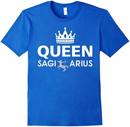 Mens Queen Sagittarius T-Shirt, Sagittarius Womens Shirt 3XL Royal Blue