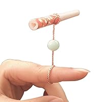 Lzttyee Personality Elegant Cigarette Holder Ring for Lady Smoker (Rose Gold, M 17mm)