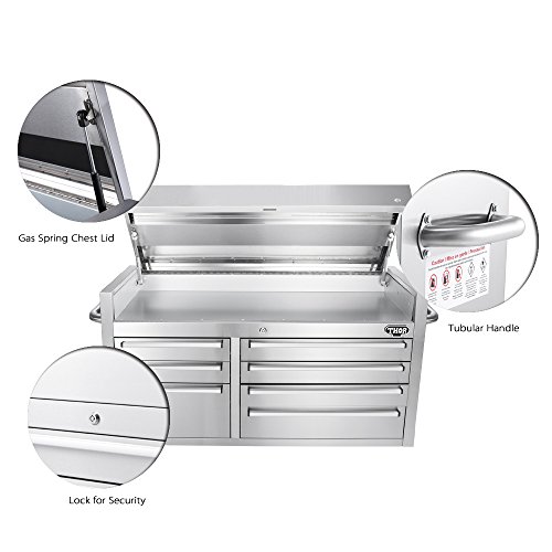 THOR KITCHEN 41 Inch Stainless Steel Tool Chests 7 Drawers Tool Box