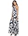 Floerns Women's Sleeveless Halter Neck Vintage Floral Print Maxi Dress