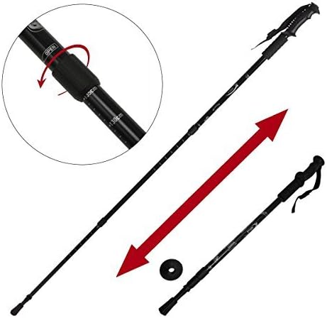 Walking Stick Aluminum Adjustable (Silver)