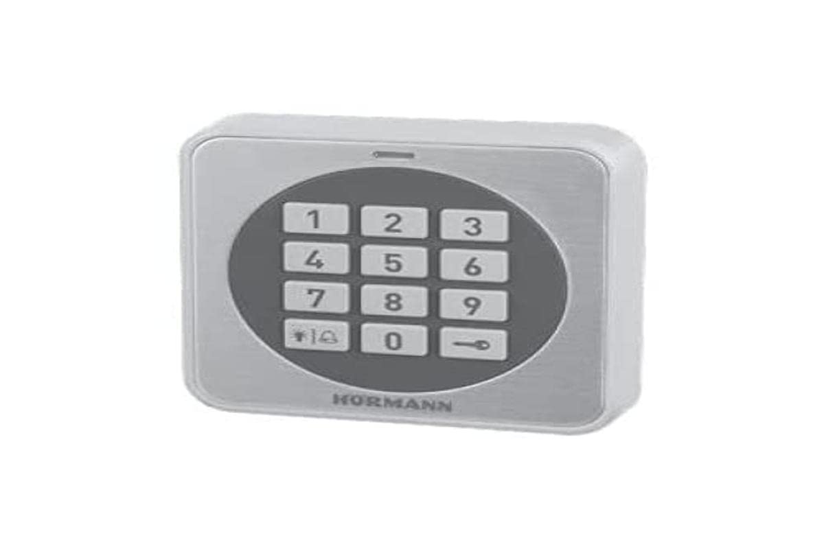 Hörmann 4511631 x Lock/Code Button CTR 1b-1, Black, 8 x 8 x 1,5 cm