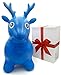 VIAHART Blue Deer Hopper, Pump Included, Inflatable Jumping Space Hopper Hopping Hoppity Hippity Hop Ride-on Bouncy Animal for Kids