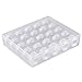 eBoot 25 Pack White Prewound Thread Bobbins with Bobbin Box Organizers for Brother/Babylock/Janome/Kenmore/Elna/Singer