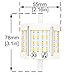 R7S LED 78mm Bulb Luxvista 10W Double Ended LED Light Daylight 6000K Recessed Lighting Wall Sconces 100W Halogen Raplacement, Non-Dimmable (2-Pack)