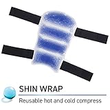 TheraPearl Shin Wraps, Reusable Hot Cold Therapy, Two Pack with Gel Beads, 2 Count