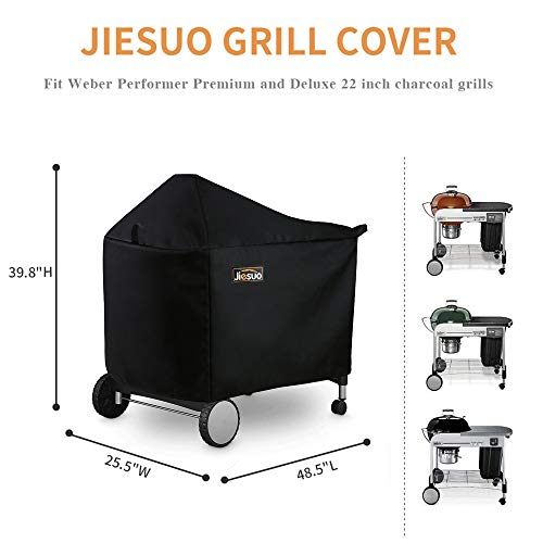 Jiesuo 7152 Grill Cover for er Performer Deluxe Charcoal Heavy Duty