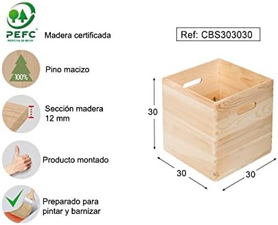 ASTIGARRAGA KIT LINE Caja de Madera apilable 30X30X30: Amazon.es: Bricolaje y herramientas