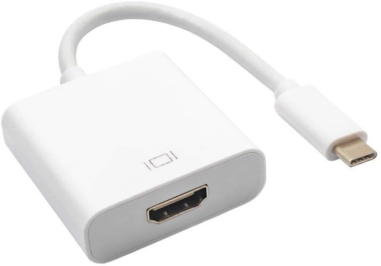 Akyga AK-AD-53 USB C Male to HDMI Female Adapter Converter Cable 15 cm, weiß