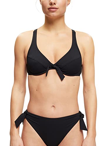ESPRIT Damen Hamptons Beach Ay Rcs Uw.bra Bikini, Schwarz, 38/75 B