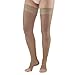 Ames Walker AW Style 45 Sheer Support 15-20 mmHg Moderate Compression Open Toe Thigh High Stockings w/Top Band Nude Large