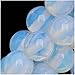 Beadaholique SPOP-07 Opalite Moonstone Glass Round Beads/Strand, 8mm/15
