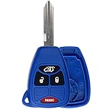 KeylessOption Just the Case Keyless Entry Remote Control Car Key Fob Shell Replacement for OHT692427AA-Blue