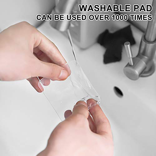 image for 10Pcs Washable Double Sided Sticky Gel Pads, WOVTE Multipurpose Reusab